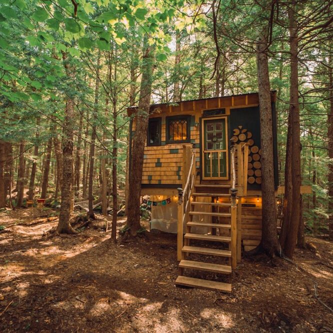 emerald forest treehouse airbnb